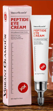 VIBRANT GLAMOUR Peptide Collagen Eye Cream: Anti-Wrinkle Serum for Dark Circles, Puffiness & Bags