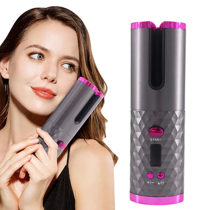 Cordless Auto Rotating Ceramic Hair Curler